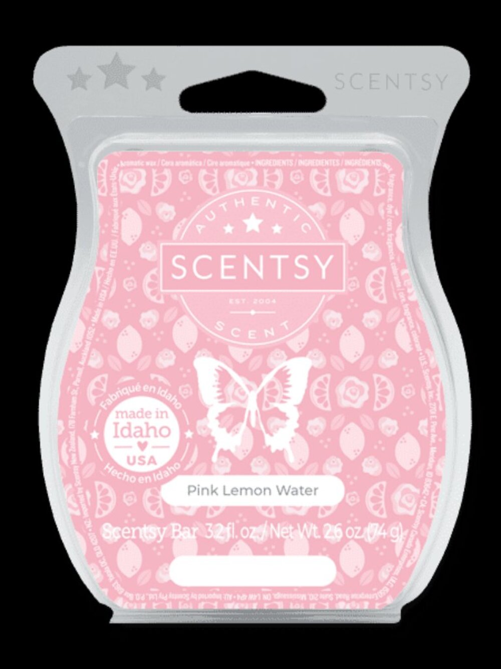 Scentsy PINK LEMON WATER Scented Wax Bar Melt New